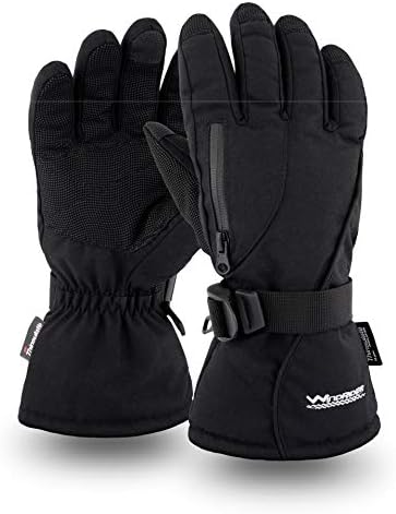 Rugged Waterproof Winter Gloves - Touch Screen Compatible - Cordura Shell, Thinsulate Insulation - Great for Ice Fishing, Skiing, Sledding, Snowboard - for Men or Women