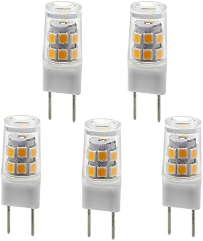 G8 T4 Bi-Pin Bulb LED G8 3000k JCD 110v Xenon Halogen 25w Replacement.5w G8 LED Light Bulbs Pin Base LED Halogen Xenon Replacement Puck Light Bi pin Under-Counter Lights Microwave Safe