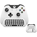 Wireless Keyboard ChatPad for Microsoft Xbox One Controller Keyboard White with Built-in USB Receiver