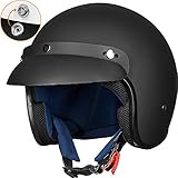 ILM 3/4 Open Face Half Motorcycle Helmet DOT