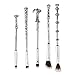 Perfectostore METAL 5pcs Wizard Wand Potter Makeup Brushes with Gift Bag for Makeup  Magic EyeShadow Palette Eyeliner Blending Pencil Lip Brush Beauty Tools