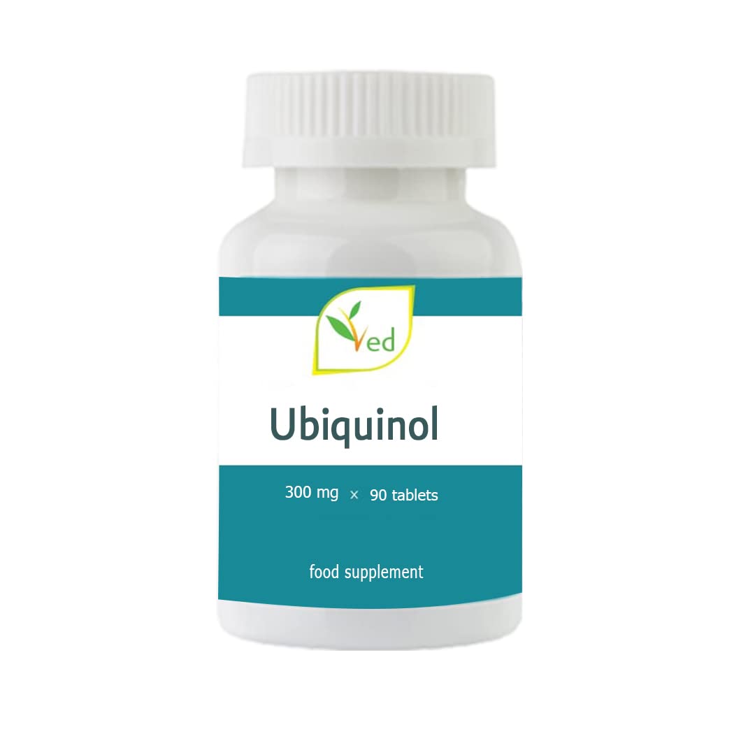 Ved Ubiquinol | Active Form coq10 | High Absorption/Enhanced bioactivity | 300mg, 90 Tablets