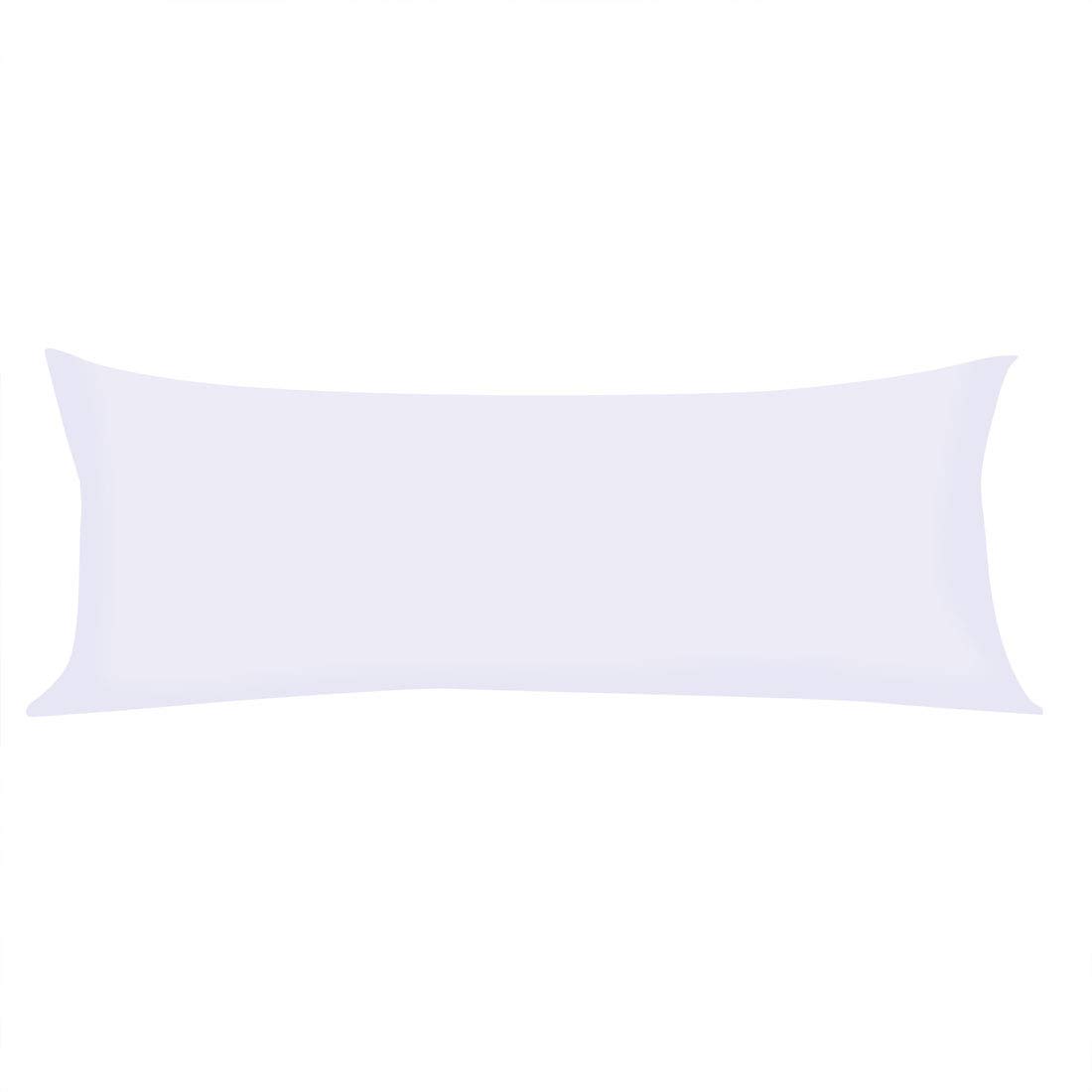 sourcing map Soft Brushed Microfiber Body Pillow Cover with Zipper Closure, Bolster Pillow Cases Long Pillow Cases for Body Pillow White 20"x60" (5ft)