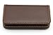 Partstock(TM) Flip Style Leather Business Name Card Wallet/Holder 25 Cards Case 4L x 2.8W inches with Magnetic Shut.(Brown)