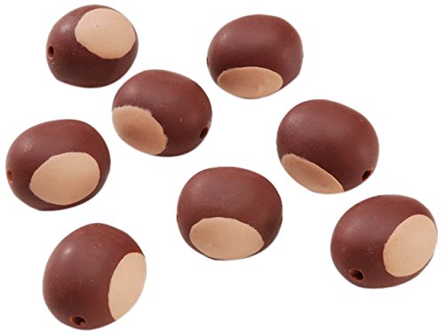 Darice 6 Piece Fimo Buckeye Beads