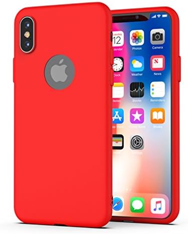 iPhone X Case - Ultra Thin & slim with full protection, Perfect Grip, Lightweight, Red Colors