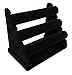 Sodynee® Velvet Triple Tier Necklace Jewelry Bangle Bracelet Organizer Holder Display Stand, Black