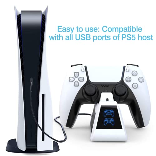 HEYSTOP PS5 Controller Charger 2.6A Super Charger, PS5 Wireless Charger