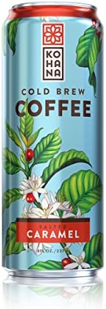 Kohana Coffee Cold Brew Drink, Salted Caramel, 8 Ounce (Pack of 12)