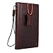 Genuine Italian Full Real Leather Case for iPhone 7 Book Wallet Thin Cover Handmade Luxury Cards Slots Retro Classic Brown Slim DavisCase