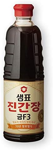 Lineup all Sempio Soy Sauces; ์ํ ๊ฐ์ฅ ๋ผ์ธ์
- (Jin Gold F3(์ง๊ฐ์ฅ ๊ธ F3, 500ml(16.9 Fl oz) x 3 PET Bottles)