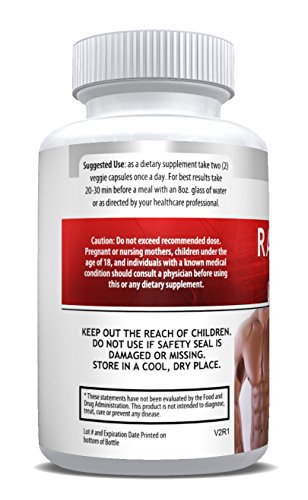 100% Pure Raspberry Ketone Complex Ultra 1200mg, Weight Loss Pills, Thermogenic Effect - Green Tea Extract, African Mango, Grape Seed Extract - 60 Veggie Capsules - Thumbnail 4