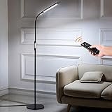 LED Floor Lamps for Living Room Bedroom - Albrillo Modern Standing Lamp Remote and Touch Control, High Lumen Dimmale Reading Light 5 Color Temperature