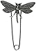 Loran 40018 Shawl Pin with Butterfly Design, Antique Silver