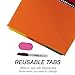 Samsill 2 Pack Deluxe 24 Pocket Spiral Project Organizer with Inner Zipper Pouch, Customizable Front Cover, 12 Dividers with Erasable Write-On Tabs in Assorted Colors, Plastic Folders with Pockets