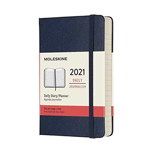 Moleskine 12 Month 2021 Daily Planner, Hard Cover, Pocket (3.5" x 5.5