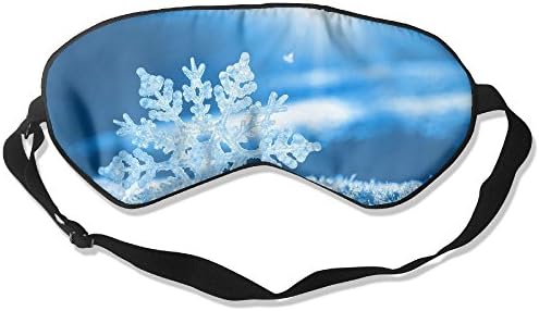 Comfortable Sleep Eyes Masks Snow Flake Merry Christmas Design Sleeping Mask For Travelling, Night Noon Nap, Mediation Or Yoga