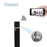 Tonut Spy Camera, Super Mini Size 720P Hidden Home Security Surveillance Cameras Nanny Cam P2P Wireless WiFi Motion Detection Loop Recording