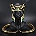 JCvCX Loki Cosplay Mask Removable Golden Horns Helmet