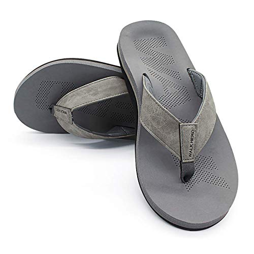 Men Sandals Flip Flop with Orthotic Arch Support Athletic Slide Sandals for Men with Soft