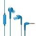 MEE audio RX18P Comfort-Fit in-Ear Headphones with Enhanced Bass and Inline Microphone and Remote (Blue)