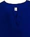 Face N Face Women's Summer V Neck Solid Loose Casual Cuffed Long Sleeve Blouses X-Large Blue