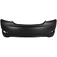 MBI AUTO - Primered, Rear Bumper Cover Replacement for 2012-2017 Hyundai Accent Sedan 12-17, HY1100184