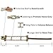 Heavy-Duty,Durable and Adjustable Tire Chains/Snow Chains for SUV/Truck/RV/ATV with Tire Width 205-275mm/8-10.8