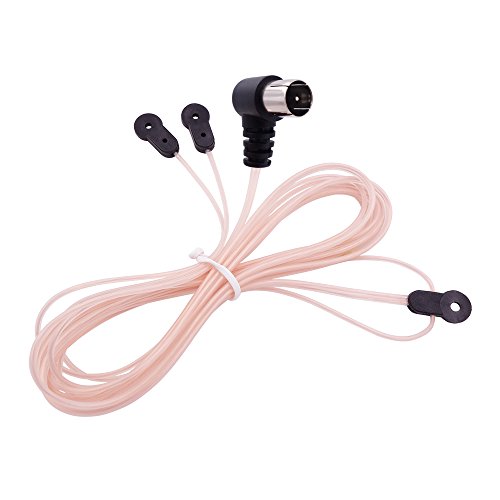 Fancasee FM Antenna 75 Ohm T-Type/Y-Type Dipole Antenna Male F Connector Plug Jack Coax Coaxial Cable Wire Antenna for Table Top Home Stereo Receiver Radios Indoor - Thumbnail 5