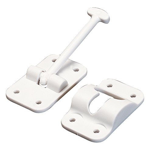 AP Products 013-084W 3-1/2" White T-Style Door Holdback - Set of 1