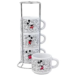 Silver Buffalo Mickey Heritage Sketch Multi Art 4pc