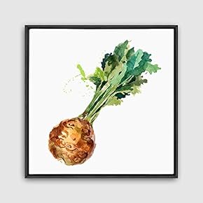 Framed Canvas Wall Art Vegetables Theme Design Canvas Prints Home Artwork Decoration for Living Room,Bedroom - 16x16 inches