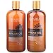 Purelis Argan Oil Shampoo and Conditioner Set, Extra Strength Formula with Keratin & Dead Sea Minerals. Restores Shine, Moisturizes Dry & Damaged Hair, Enhances All Hair Types HUGE 16.9 oz. Each.