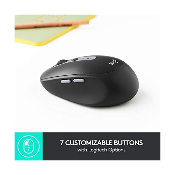 Logitech M330 SILENT PLUS Wireless Mouse, 2.4GHz with USB Nano Receiver, 1000 DPI Optical Tracking, 2-year Battery Life…