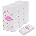 Aresmer Flamingo Party Bags Party Favor Bags for Kids Flamingo Themed Party, Set of 24