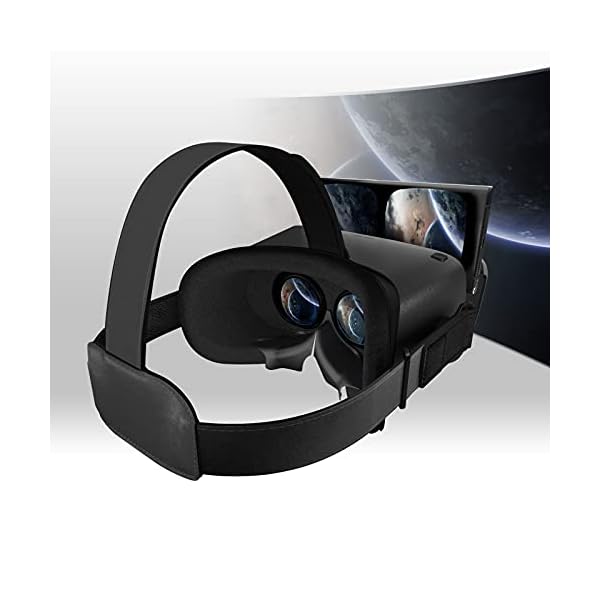 DESTEK V5 VR Headset, 110°FOV Eye Protected HD Virtual Reality Headset w/ Touch Button for iPhone 11/Pro/X/Xs/Max/XR/8P/7P/6P,for Samsung S20/S10/S9/S8/Plus/Note 10/9/8/Plus,Phones w/ 5.5-6.8in Screen - Image 3