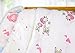 Extra Soft Muslin Swaddle Blankets - 70% Bamboo 30% Cotton - 3 pack - 47 x 47 inch Large - Cute Pink Designs - Perfect gift for baby girl