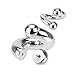 Inspiration Dezigns 6G Twists with 8mm Balls Barbell Horseshoe Retainer Piercing