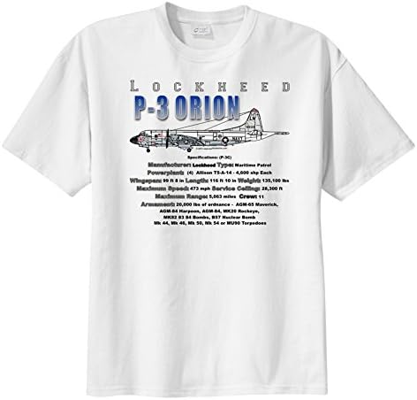 P-3 Orion Maritime Patrol WarbirdShirts™ Men's Short Sleeve T-Shirt White L