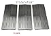 Hongso SPG441 (3-pack) Stainless Steel Heat Plate, Heat Shield, Heat Tent, Burner Cover, Vaporizor Bar, and Flavorizer Bar Replacement for Select Gas Grill Models by Charbroil, Grand Cafe and Others