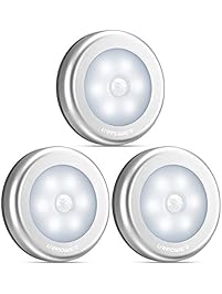 URPOWER Motion Sensor Light, Motion-sensing Battery Powered LED Stick-Anywhere Nightlight,Wall Light for Entrance,Hallway,Basement,Garage,Bathroom,Cabinet,Closet