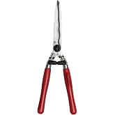 BERGER Hedge Shears &ndash; Professional 23.6" Garden Clippers with Wavy Chrome-Plated Steel Blades, 9.45" Cutting Length, Beechwood Handles, Adjustable Tension &ndash; 4590