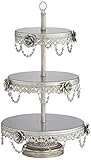 Dahlia Studios Geneva Silver Cupcake Cake Stand 22