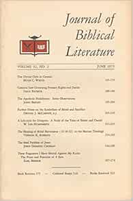 Journal of Biblical Literature Volume 92, Part 2 Hugh C. White, Dale