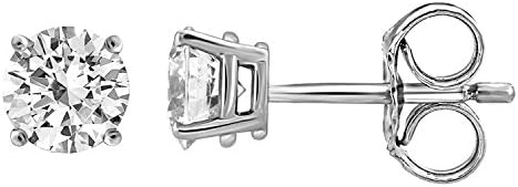 IGI Certified Diamond Stud Earrings for Men Set in 14K Gold(1/4 ctw white)