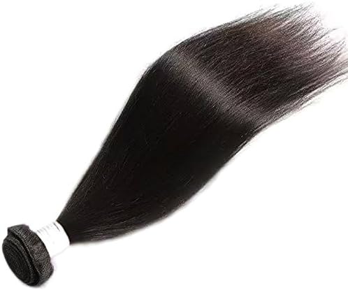 FABA 100% Raw Human Hair Bundles Straight Brazilian Virgin Hair Weaves 8A Grade 12 inch 100 Gram per Bundle Natural Color