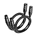 Cable Matters 2-Pack Microphone Cable (Mic Cable/XLR to XLR Cable) 3 Feet