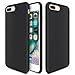 iPhone 7 Plus Case, iPhone 8 Plus Silicone Case, TOTU Liquid Silicone Gel Rubber Full Body Protection Shockproof Cover Case with Superfine Fibre for iPhone 7 Plus (2016) / iPhone 8 Plus (2017) - Black