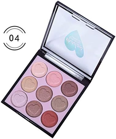 UOKNICE Eye Shadow for Women, Beauty Natural Colorful Set with Brush 9 Colors Palette Cosmetic Makeup Eyeshadow