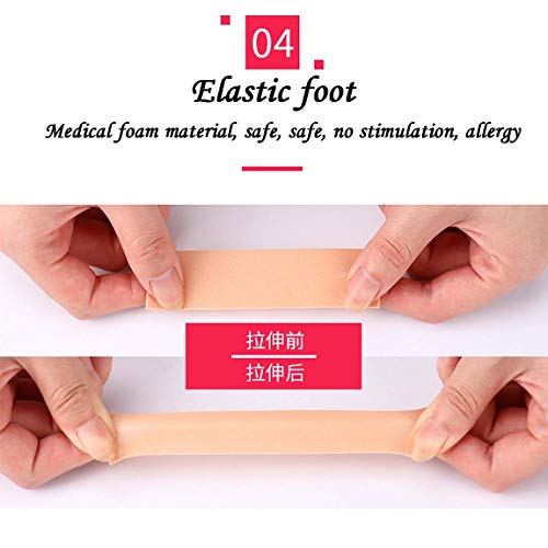 DRADUO Foot Care Sticker, Heel Tape Heel Grips Protector, Waterproof Adhesive Foam Blister Tape to Prevent Blister Chafing and Friction, 1 Roll 195 Inches Long